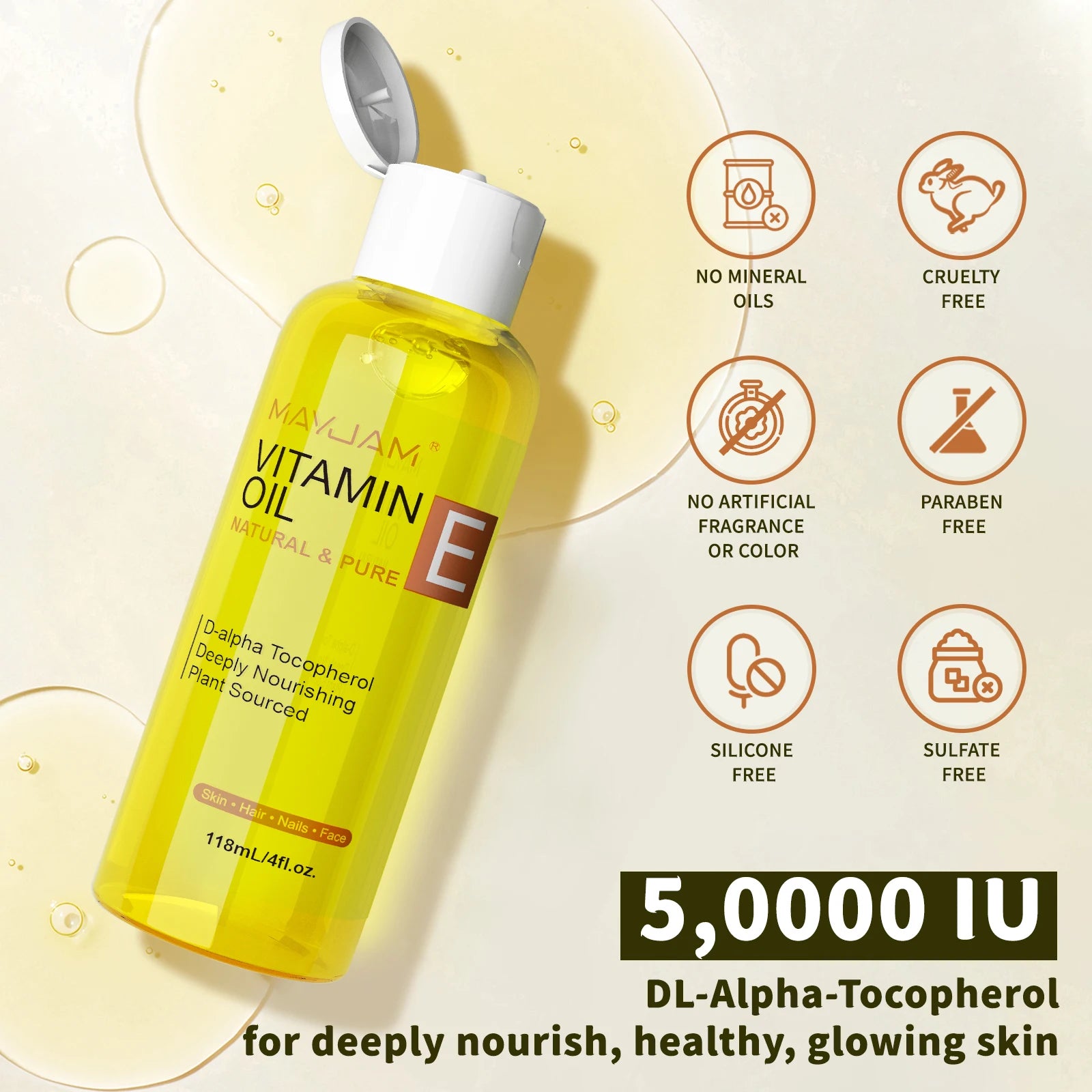 MAYJAM Vitamin E Face & Body Oil