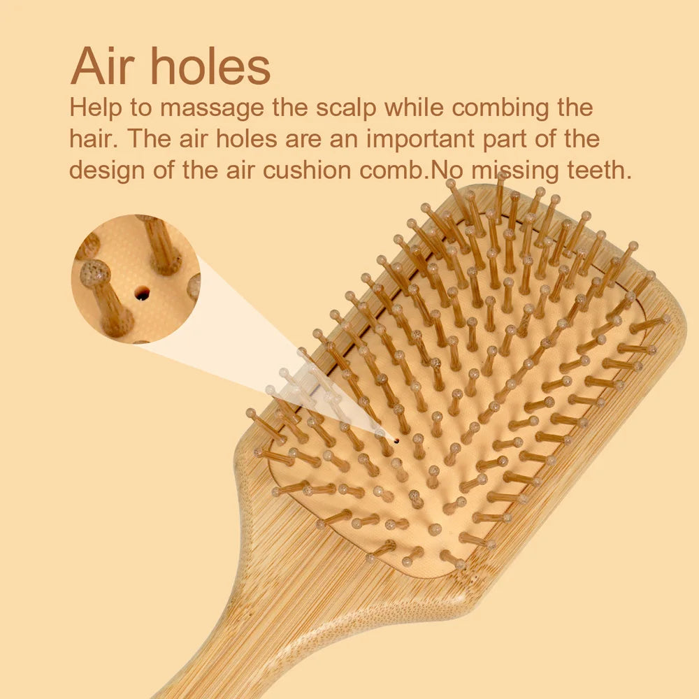 Bamboo Air Cushion Hair Brush