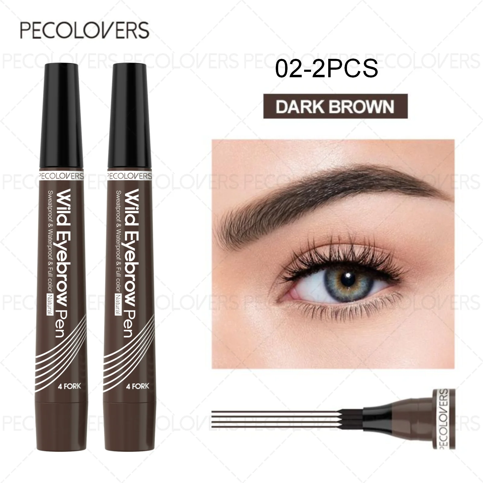 4-Fork Brow Pen