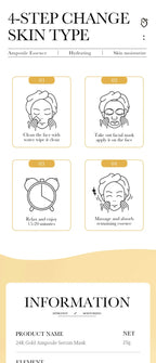 SADOER 24K Gold Face Mask
